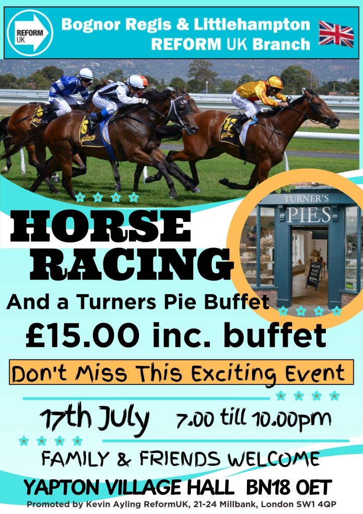 Horse Racing night Reform BRAL branch