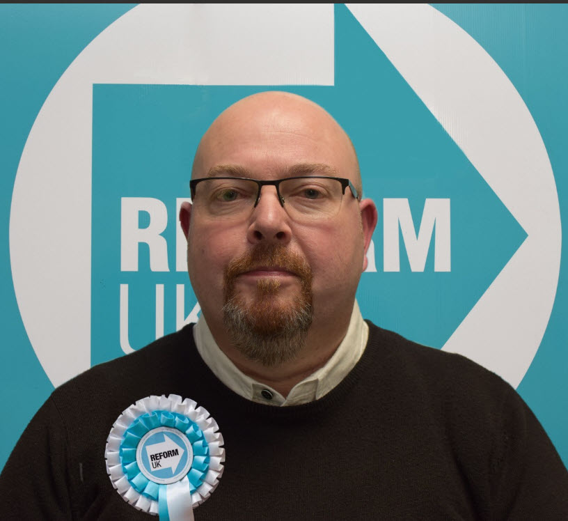 Reform UK County Councillor Paul Cornfold